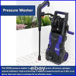 Streetwize 1900W Pressure Washer With Accessory Kit For Home Garden SWPW5