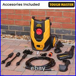 TOUGH MASTER Electric Pressure Washer 110 Bar For Car Wash With Patio Cleaner