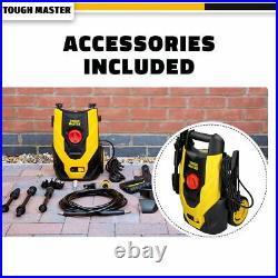 TOUGH MASTER Electric Pressure Washer 110 Bar For Car Wash With Patio Cleaner