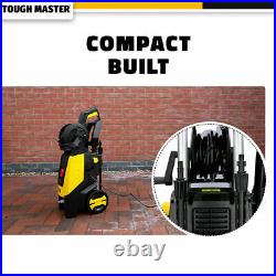 TOUGH MASTER Electric Pressure Washer 160 Bar For Car Wash With Patio Cleaner