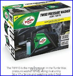 Turtle Wax TW110 Kit Compact Car Pressure Washer 110 BAR Jet Wash Car & Patio