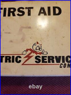 Vintage Ready Kilowatt Texas Electric Company First Aid Kit