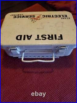Vintage Ready Kilowatt Texas Electric Company First Aid Kit