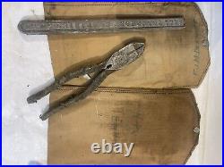 Vintage Western Electric First Aid Kit linesman pliers, lead stick, tool Pouch