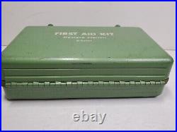 Vintage Western Electric Green First Aid Kit D-R3341 Made by E. D. BULLARD Co